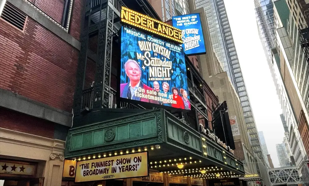 PHOTOS: Behind the Scenes of Filming Mr. Saturday Night on Broadway